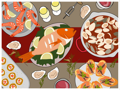 Food and Wine for The Feast of the Seven Fishes