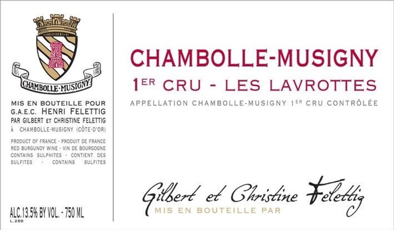 Domaine Felettig Chambolle-Musigny 1er  Cru &