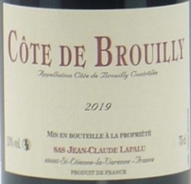 Jean-Claude Lapalu Cote de Brouilly Vieilles Vignes 2023