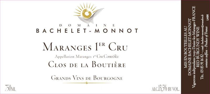 Domaine Bachelet-Monnot Maranges Rouge 1er Cru &