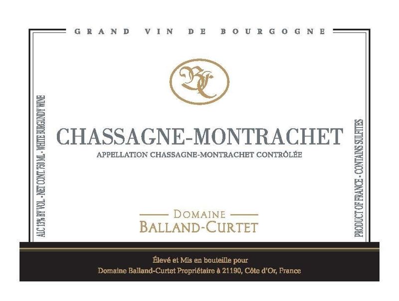 Domaine Balland-Curtet Chassagne-Montrachet 2022