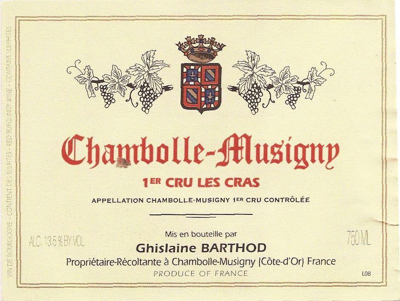 Ghislaine Barthod Chambolle-Musigny 1er Cru &