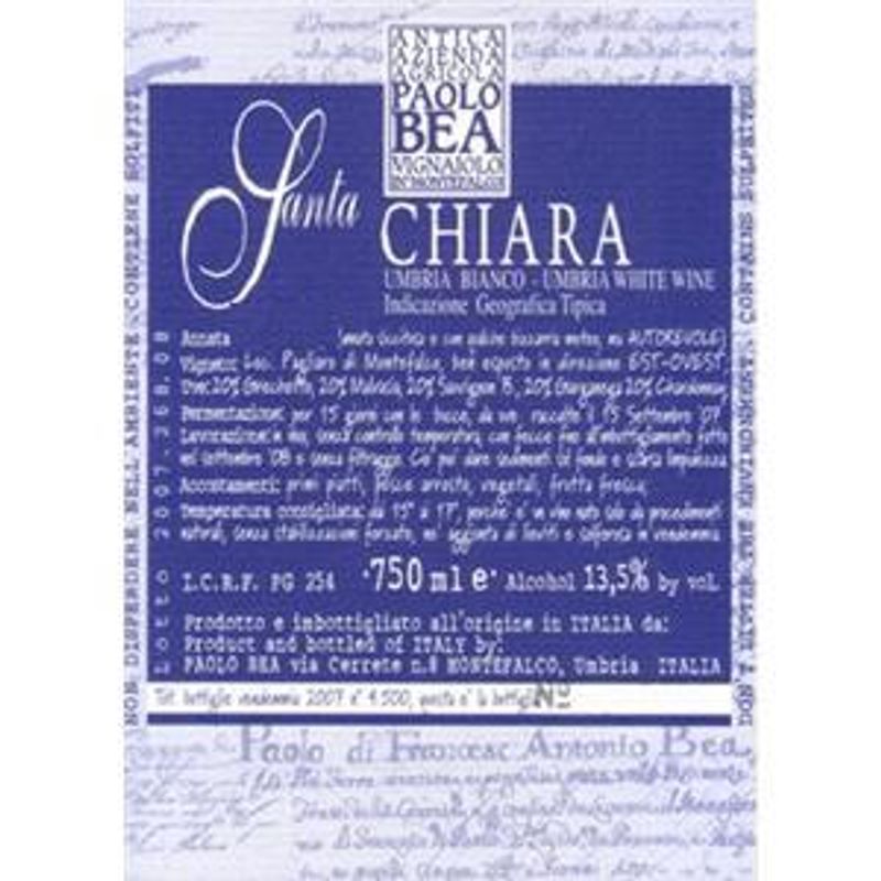 Paolo Bea Umbria Bianco &