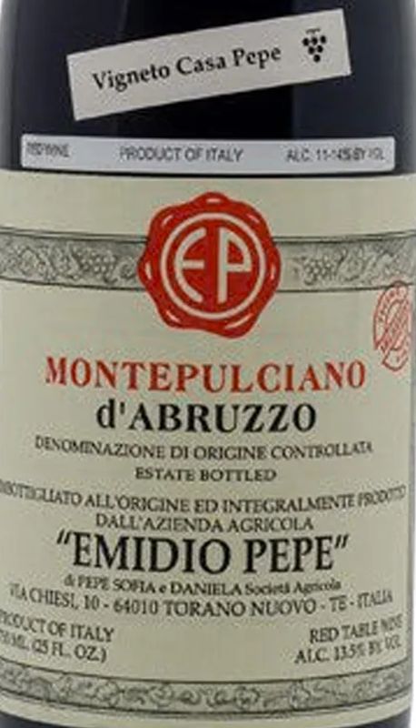 Emidio Pepe Montepulciano d&