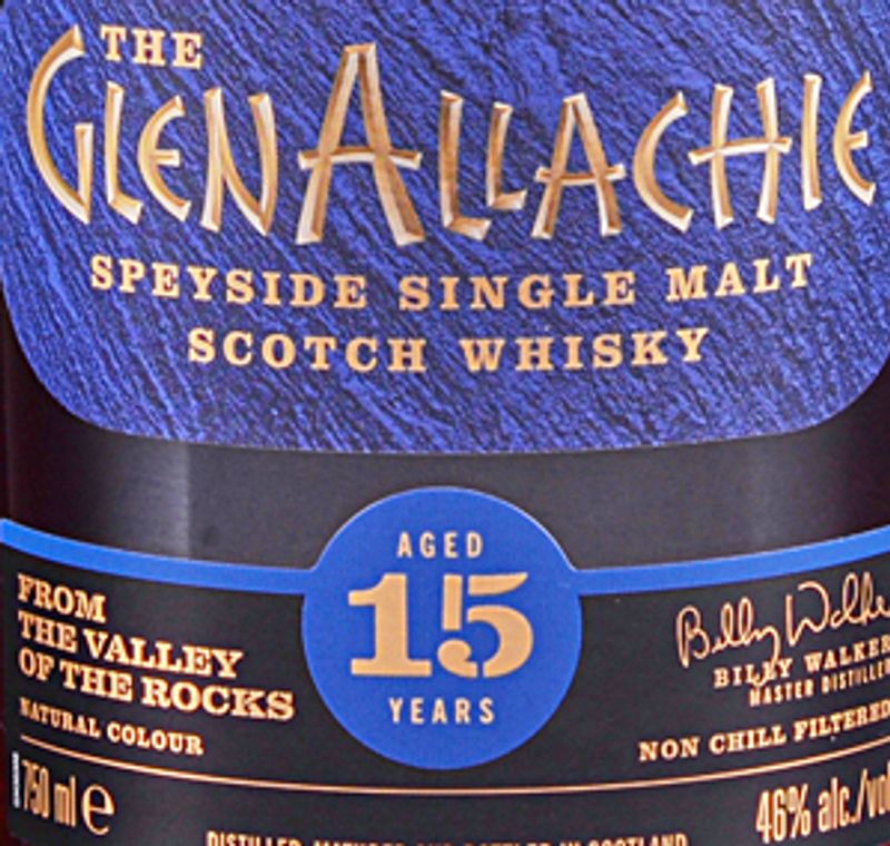 GlenAllachie 15 yr Speyside Single Malt Scotch Whisky