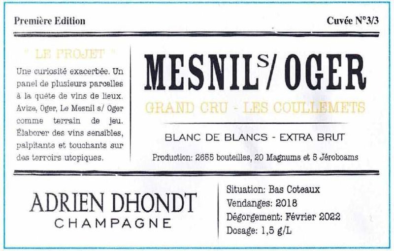 Adrien Dhondt Le Mesnil sur Oger &