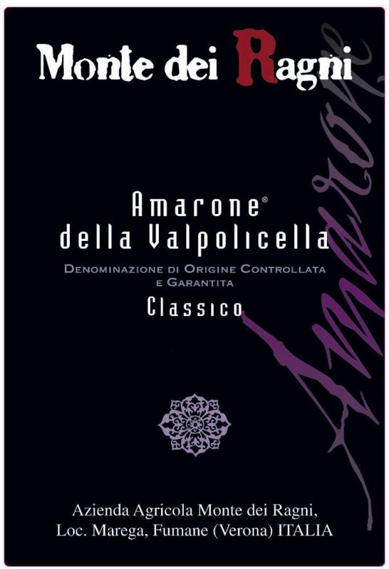 Monte dei Ragni Amarone della Valpolicella Classico 2017