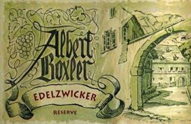 Albert Boxler Alsace Edelzwicker &