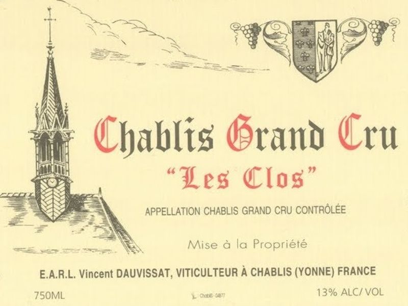 Domaine Rene et Vincent Dauvissat Chablis Grand Cru &