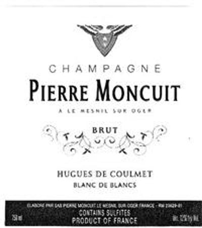 Pierre Moncuit 'Hugues de Coulmet' Blanc de Blancs Brut Champagne NV