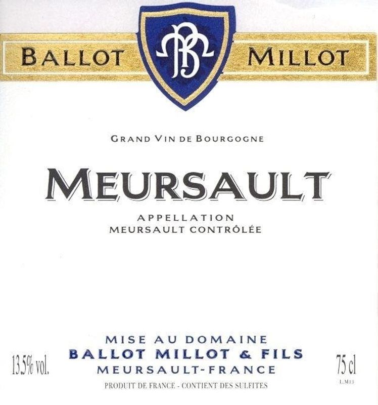 Domaine Ballot Millot Meursault 2023