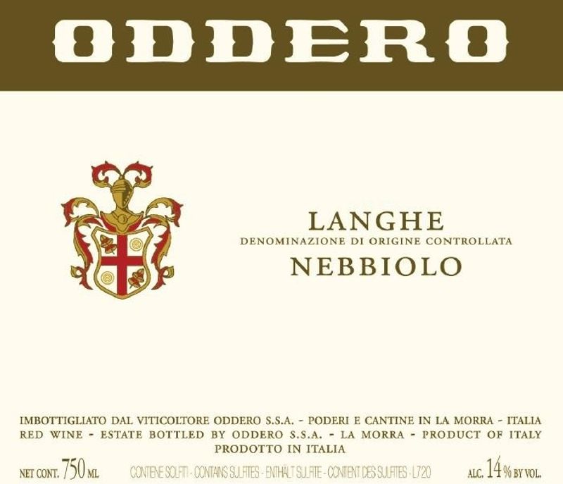 Oddero Langhe Nebbiolo 2022