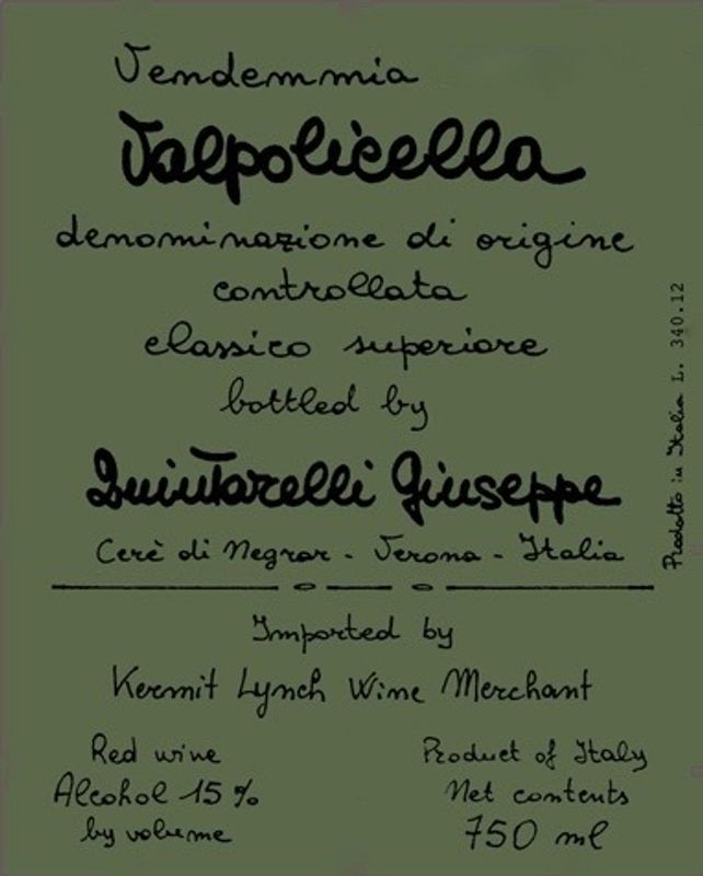 Quintarelli Valpolicella Classico Superiore 2018