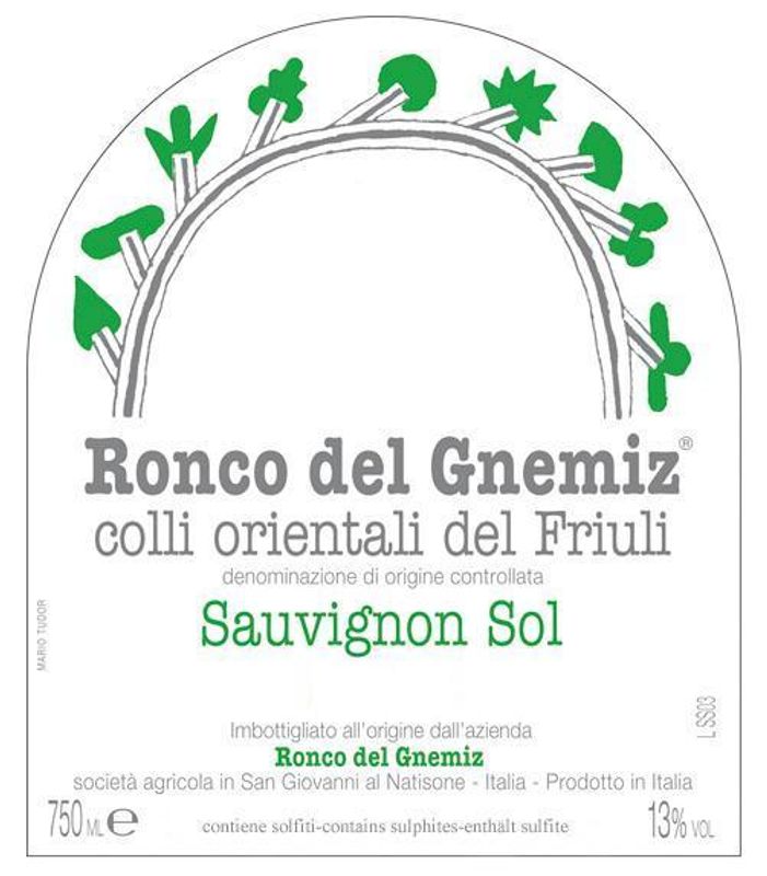 Ronco del Gnemiz Colli Orientali del Friuli Sauvignon &