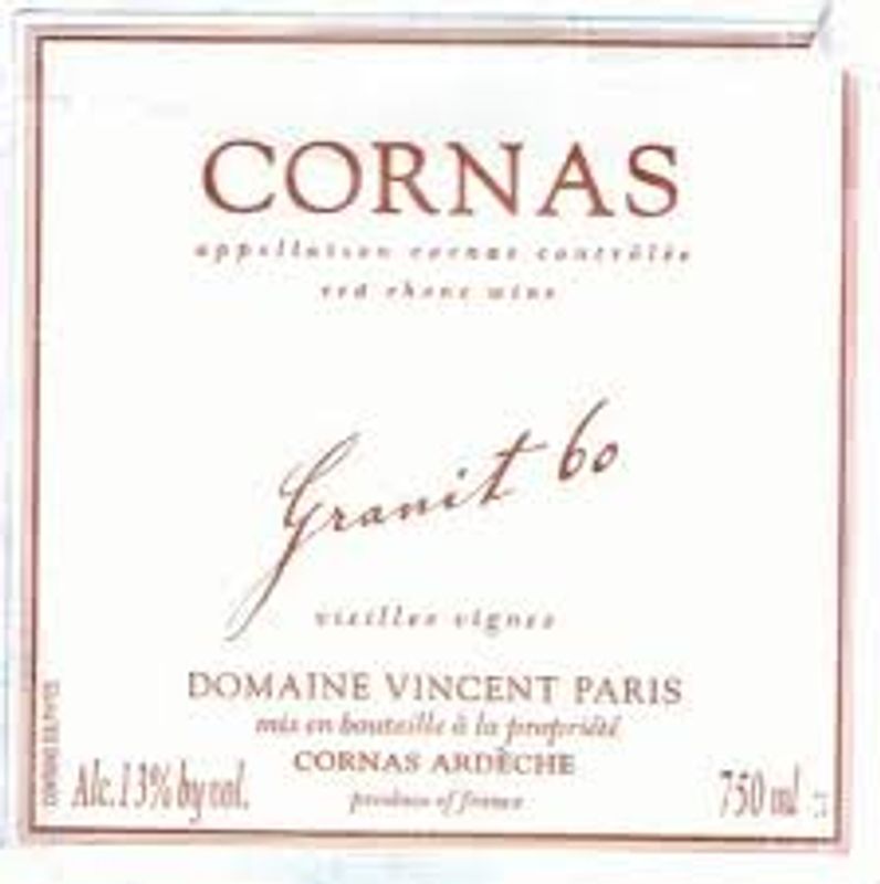 Vincent Paris Cornas &