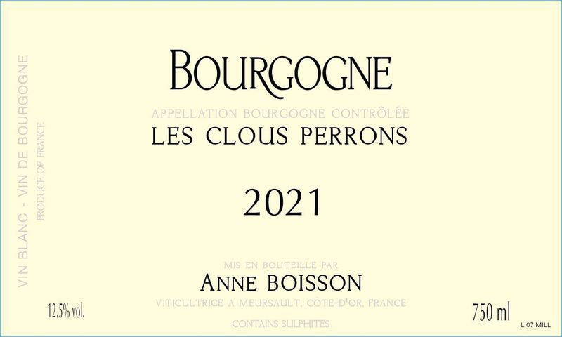 Anne Boisson Bourgogne Blanc &