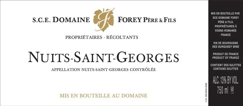 Domaine Forey Nuits-Saint-Georges 2022