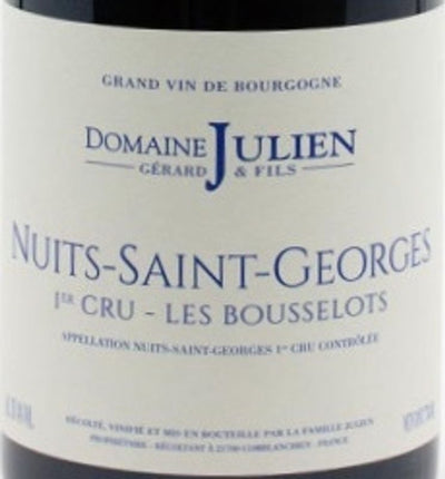 Domaine Julien Nuits-St-Georges 1er Cru 'Les Bousselots' 2022