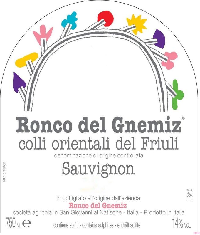 Ronco del Gnemiz Colli Orientali del Friuli Sauvignon &