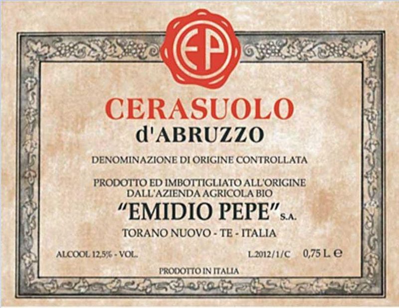 Emidio Pepe Cerasuolo d&
