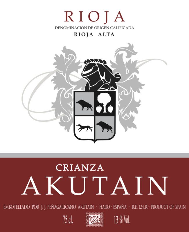 Bodegas Akutain Rioja Crianza 2020