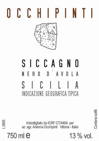 Occhipinti Terre Siciliane IGT Nero d'Avola 'Siccagno' 2022