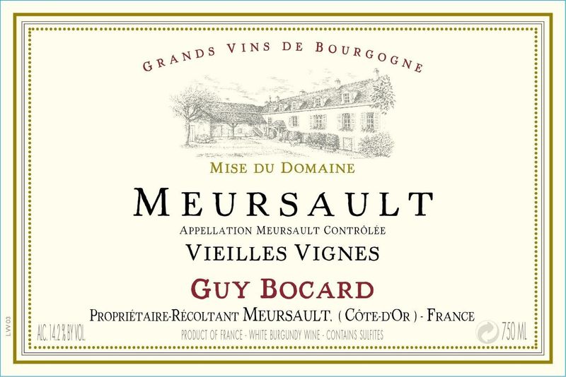 Domaine Guy Bocard Meursault VV 2021