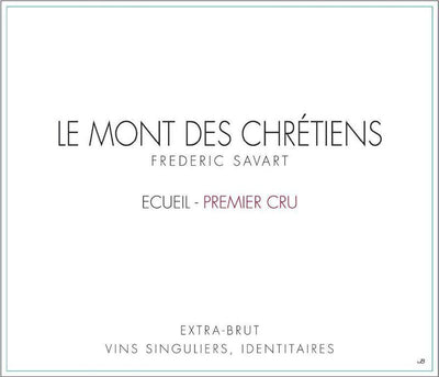 Frederic Savart 'Le Mont des Chretiens' Brut Champagne 2020
