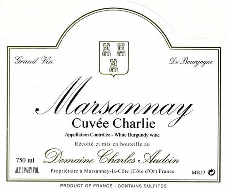 Domaine Charles Audoin Marsannay Blanc &