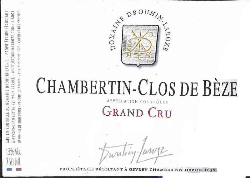 Drouhin-Laroze Chambertin-Clos de Beze Grand Cru 2022