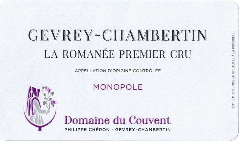 Domaine du Couvent Gevrey Chambertin 1er Cru &