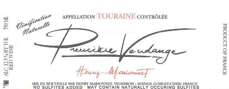 Henry Marionnet Touraine Gamay &
