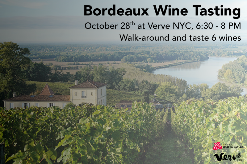 A Fresh Take on Bordeaux Tasting - Tuesday, Oct 28th, from 6:30 - 8pm ET