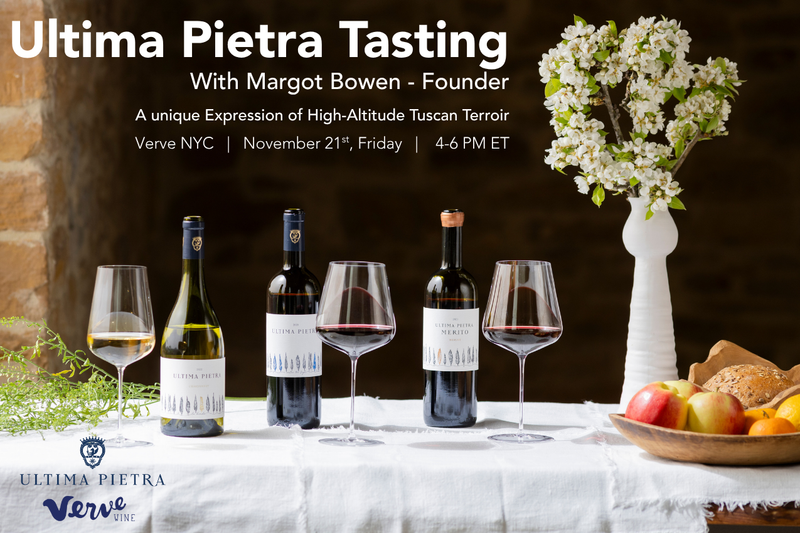 Ultima Pietra FREE Tasting - November 21st, Friday 4-6pm ET
