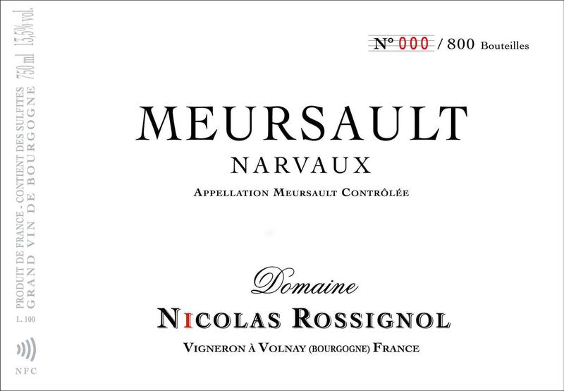 Domaine Nicolas Rossignol Meursault &