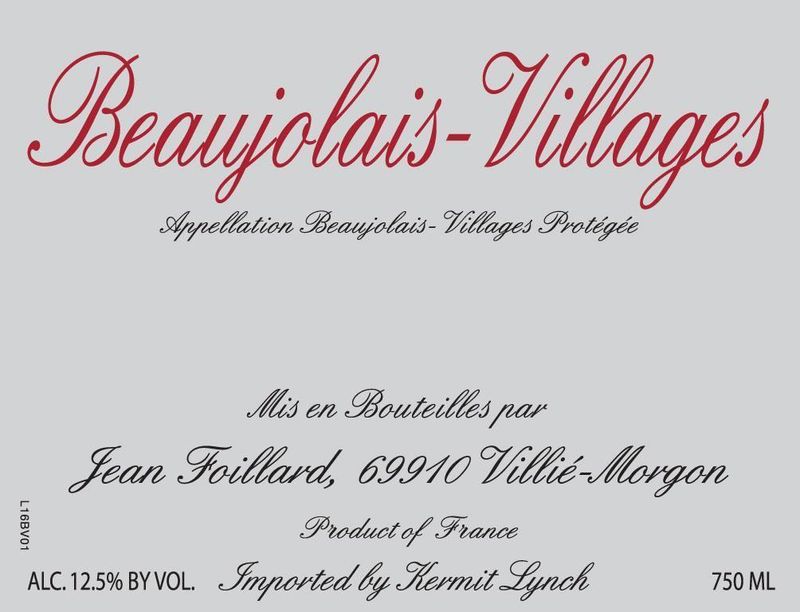 Jean Foillard Beaujolais Villages 2022