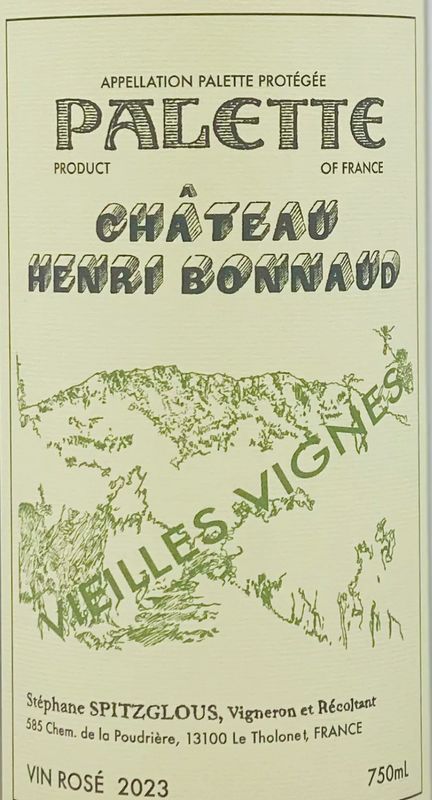 Chateau Henri Bonnaud Palette Rose &