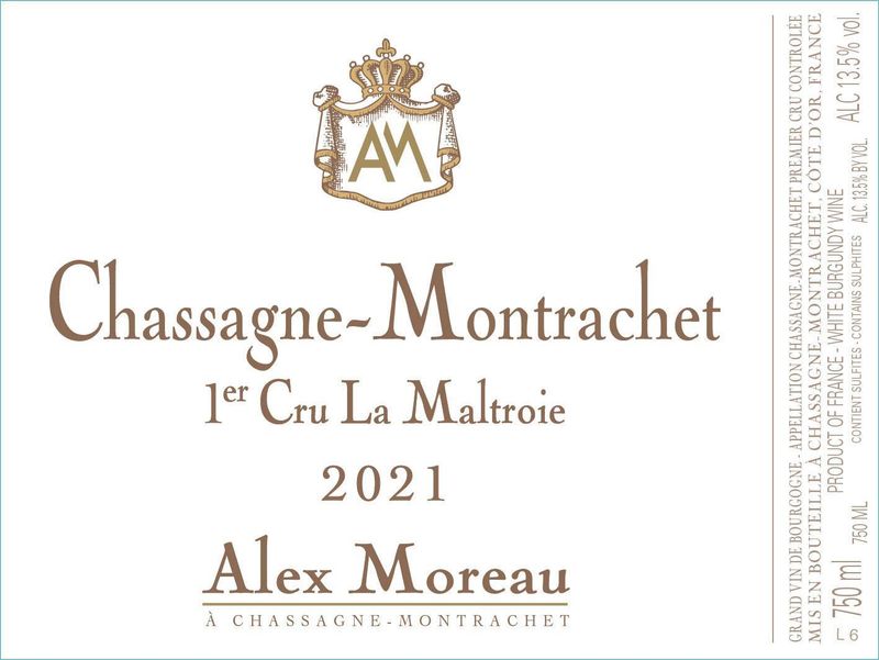 Alex Moreau Chassagne-Montrachet 1er Cru &