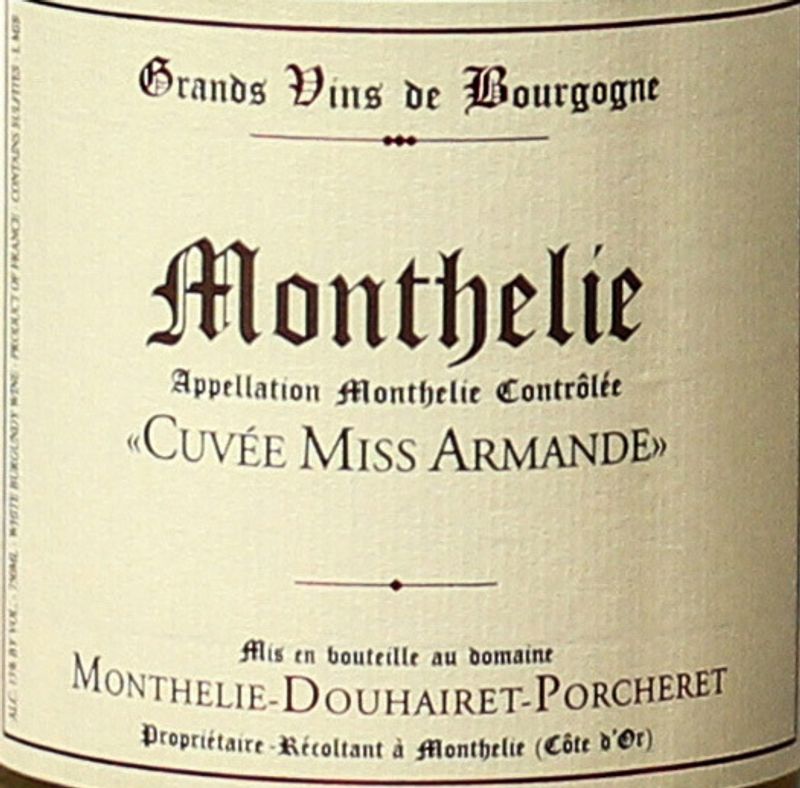 Monthelie-Douhairet Porcheret Monthelie Blanc &