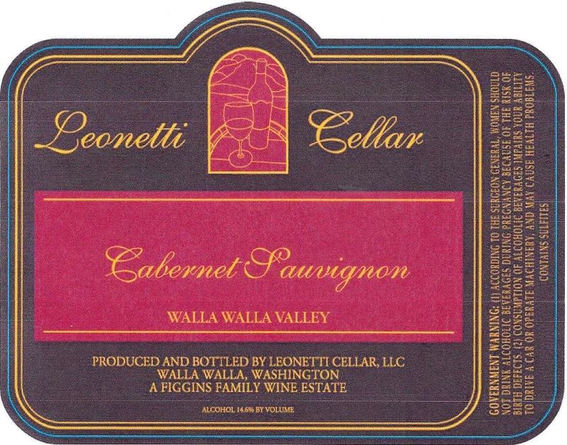 Leonetti Cellars Cabernet Sauvignon Walla Walla 2021