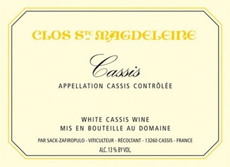 Clos Ste Magdeleine Cassis Blanc 2022