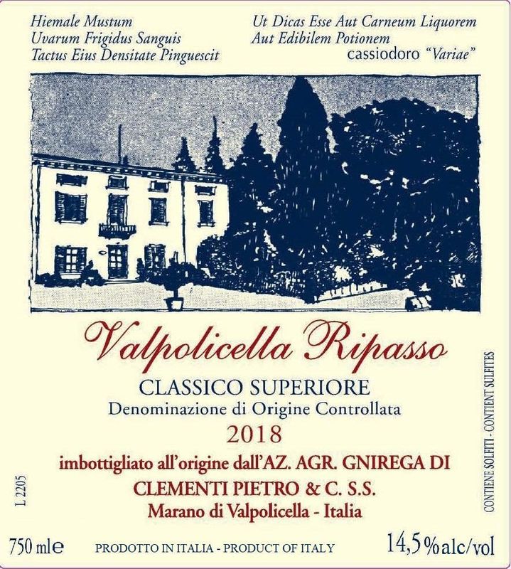 Pietro Clementi Valpolicella Classico Superiore Ripasso 2018