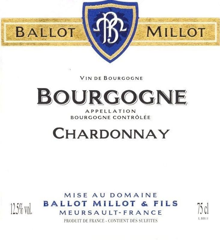 Domaine Ballot Millot Bourgogne Blanc 2021