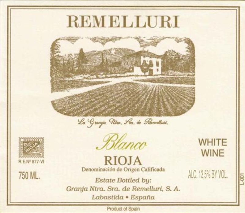 Remelluri Rioja Blanco 2020