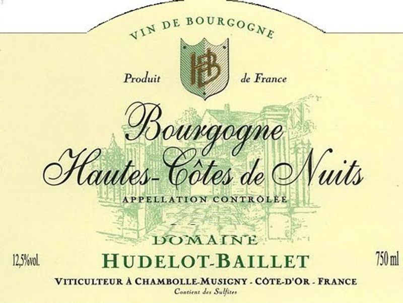 Hudelot-Baillet Hautes Cotes de Nuits Blanc 2022