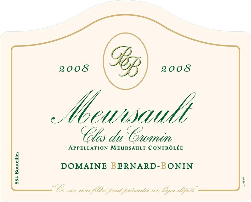 Domaine Bernard-Bonin Meursault &