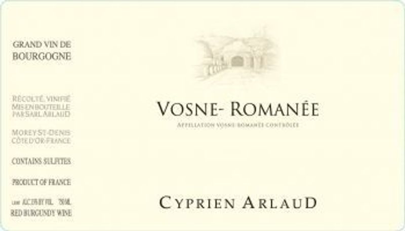 Cyprien Arlaud Vosne-Romanee 2022