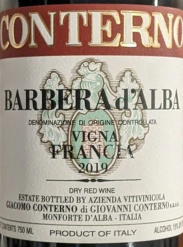 Giacomo Conterno Barbera d&