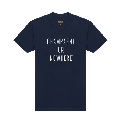 Knowlita x Verve Wine Champagne Tee — Navy-Apparel-Verve Wine