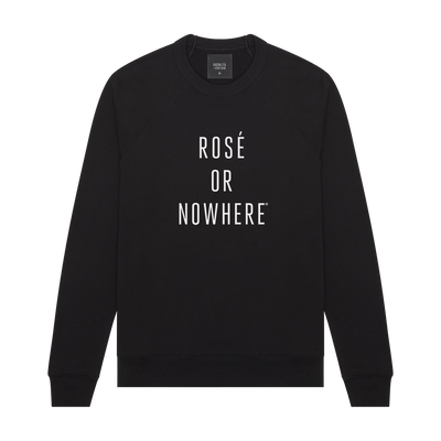 Knowlita x Verve Wine Rose Sweatshirt — Black-Apparel-Verve Wine